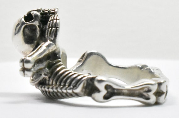 Sterling Silver Skeleton Ring - image 5