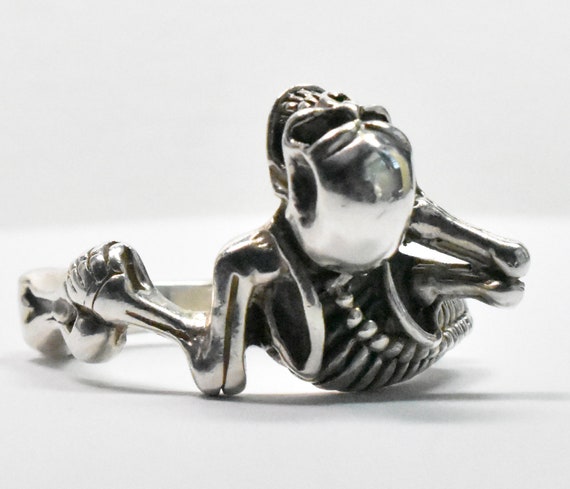 Sterling Silver Skeleton Ring - image 6