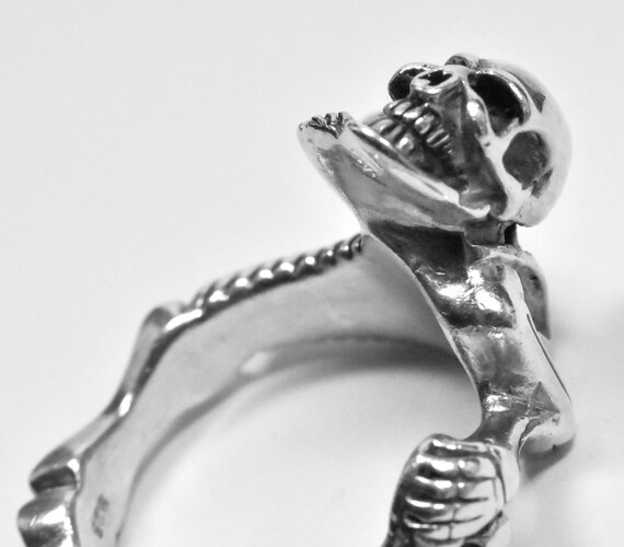 Sterling Silver Skeleton Ring - image 4