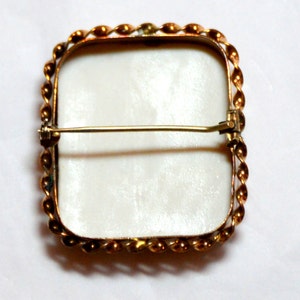 On Sale 19th Century Victorian Hand Painted Miniature on Porcelain with Gold Filled Twist Frame ON SALE image 5