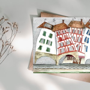 Les maisons qui dansent Bayonne carte postale image 1