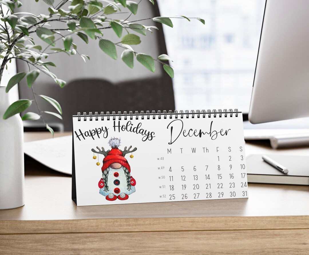 Gnome Calendar 2023 Funny Desk Calendar Funny Desk Decor Etsy