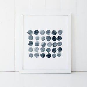 DESCARGA INSTANTÁNEA, Impresión de acuarela abstracta arte escandinavo, Impresión minimalista, Decoración del hogar, Cartel de arte abstracto, estampados de arte azul