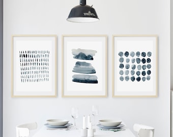 Abstract Watercolor Art Prints, Scandinavian Decor (Digital Download)