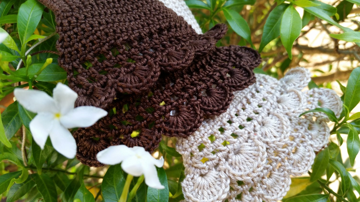 Handmade Crochet Handles cover LV Neverfull MM GM Accessorie Beige