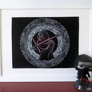 Kylo Ren mandali, Degenerat zendoodle oryginalny rysunek.