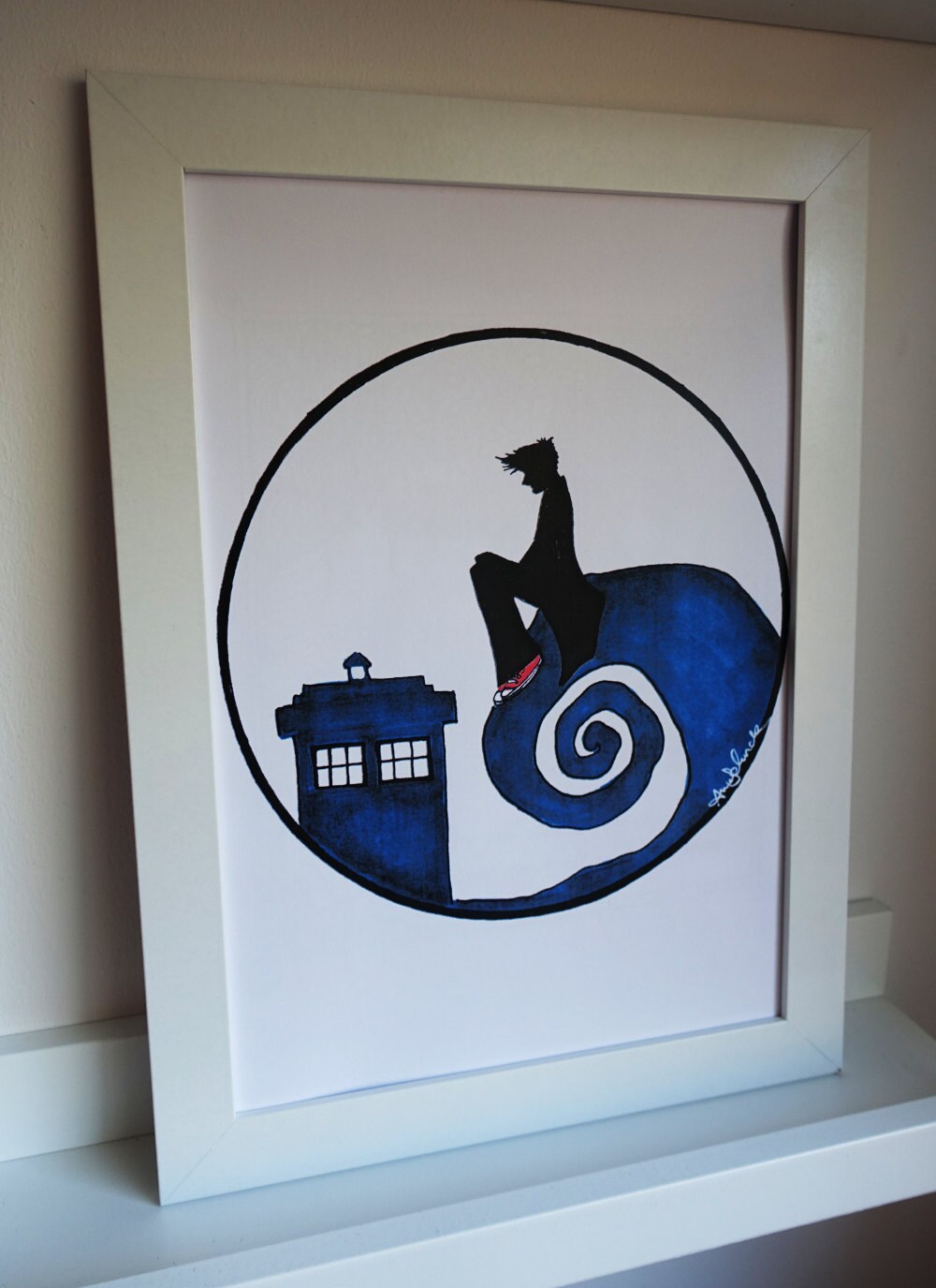 A Wibbly Wobbly Timey Wimey Print of My Original Doctor Who Tardis ...
