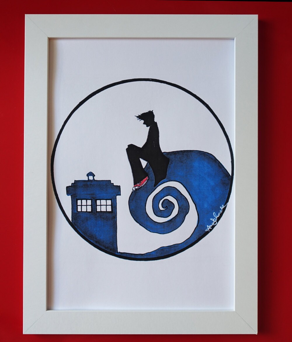 A Wibbly Wobbly Timey Wimey Print of My Original Doctor Who Tardis ...