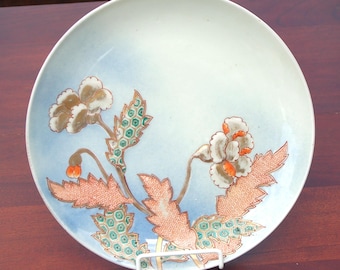 Antikes JAPANISCHES IMARI Ladegerät NABESHIMA Peony Powder Blue Hichozan Artia Meiji