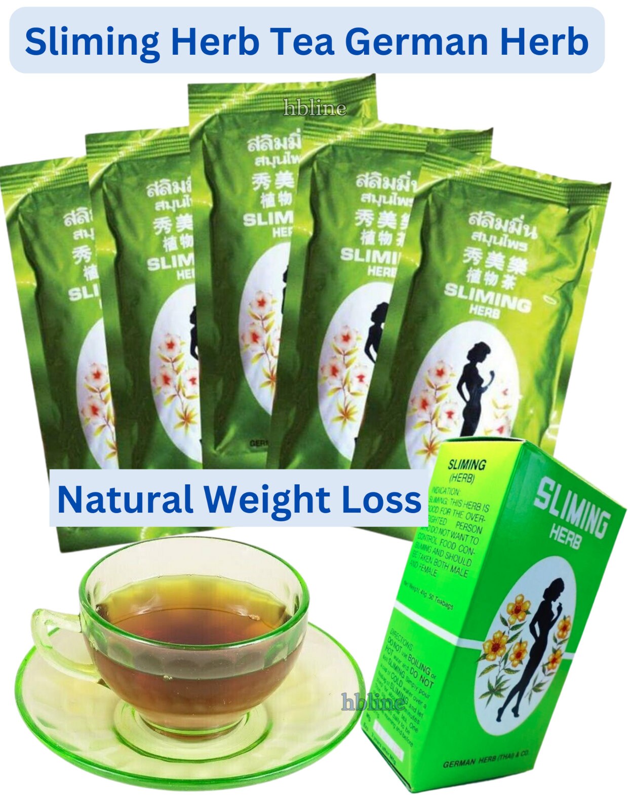 Weight Loss German Slimming Herb Tea 200 Teabags Natural WEIGHT LOSS Etsy