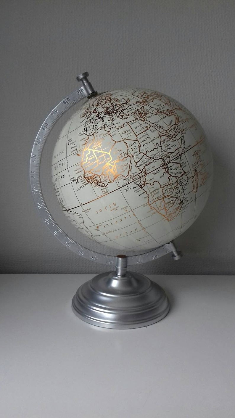 Hand painted globe. Travel gift. Custom globe. Travel theme. You are my favourite adventure. Travel quote image 4