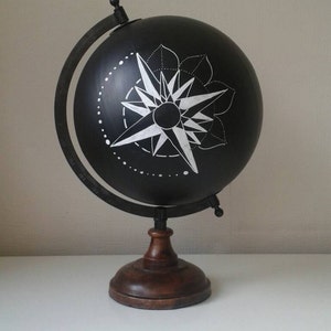 Hand Painted Globe 8. Chalkboard Globe image 2