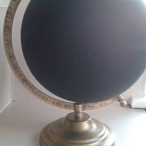 Hand Painted Globe 8. Chalkboard Globe image 4