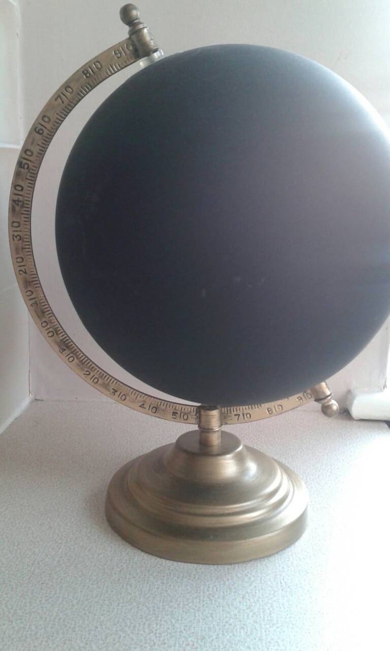 Hand Painted Globe 8. Chalkboard Globe image 4