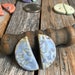 1 Pair Semicircular Ceramic Earring Findings | DIY Ceramic Earrings | Stoneware Jewelry supply | Pottery Pendant