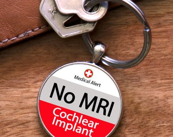 Medic Alert, No MRI - Cochlear Implant - Keyring, Medical Alert