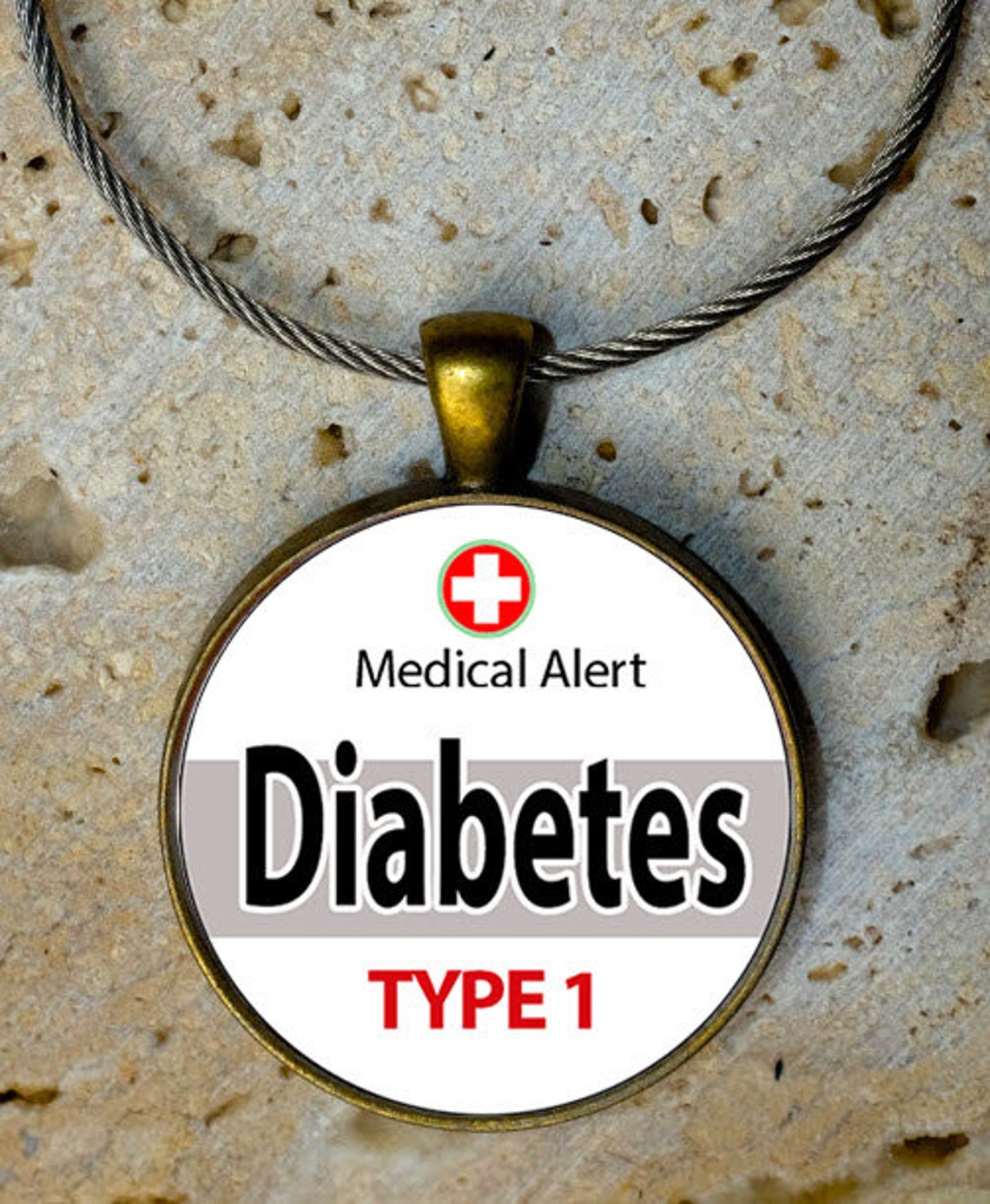 Medic Alert Medical Alert Bag Tag Diabetes T1 or T2 or Etsy