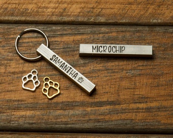 Handstamp Dog ID Tag - Pet ID Tag - Dog ID - Dog Tag -Collar Tag - Name Tag - Personalized