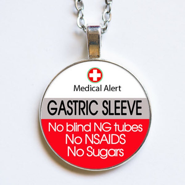 Medic Alert, Gastric Sleeve or Bypass, Medic Alert Necklace