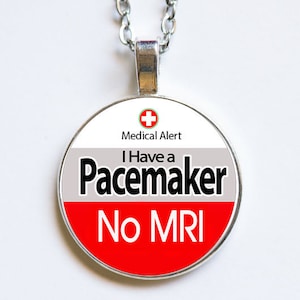Medic Alert, collier Medic Alert, stimulateur cardiaque - pas d&#39;IRM, alerte médicale, bijoux de stimulateur cardiaque, cadeau de stimulateur cardiaque