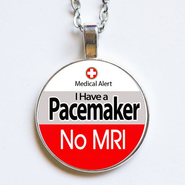 Medic Alert, Medic Alert Necklace, Pacemaker - No MRI, Medical Alert, Pacemaker Jewellery, Pacemaker Gift