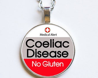 Medic Alert, Coeliac or Celiac Disease, Necklace