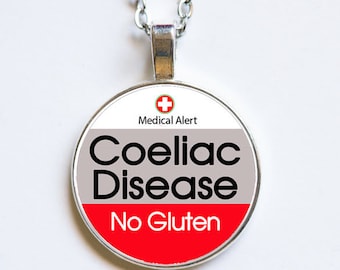 Medic Alert, Coeliac or Celiac Disease, Necklace