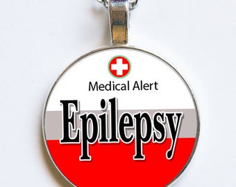 Medic Alert - Epilepsy Necklace, Epilepsy Jewellery, Medical Necklace, Epilepsy Gift, Epilepsy Pendant