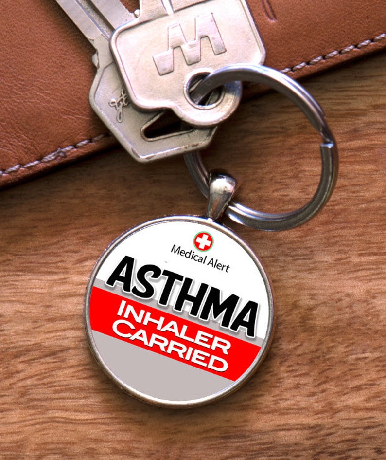 Medic Alert, Asthma Keyring, Medical Alert image 1