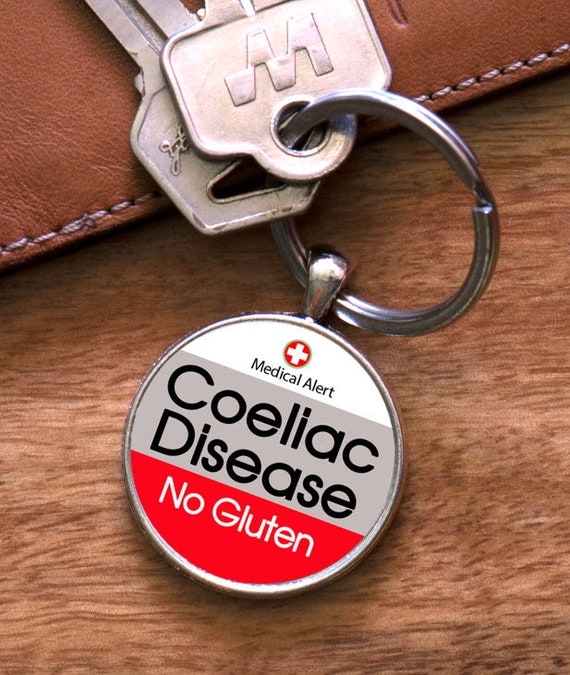 Medic Alert Coeliac Disease Keyring Medical Alert Etsy