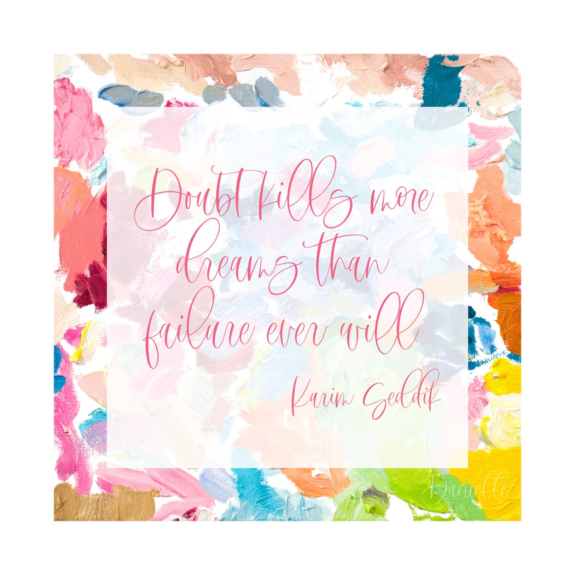 Splatter Abstract Art Quote 8x8 Print Etsy.de