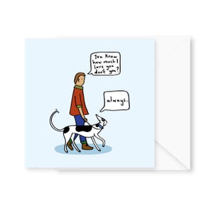 Carte pour chien papa, carte Hoodad, carte pour amateur de lévriers, carte de fête des pères, carte pour lévrier, whippet, propriétaire de lurcher
