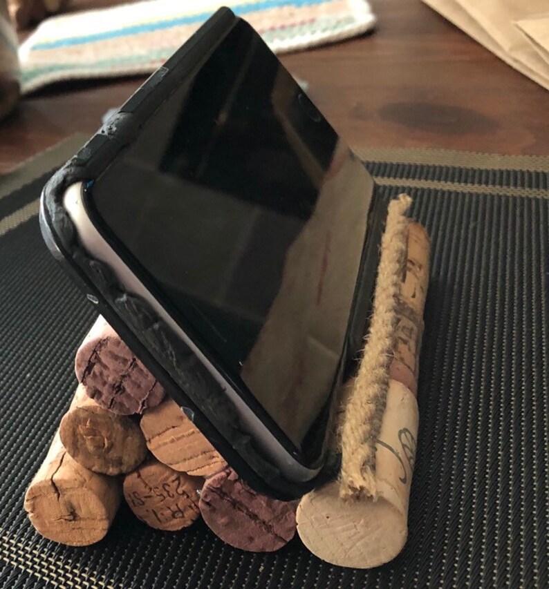 Cork cell phone holders Etsy