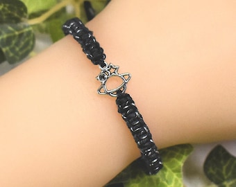 Little Planet Bracelet for Men or Women - Adjustable Hemp Jewelry - Saturn Space Birthday Gift - Universe Astronomy Celestial Galaxy Jewelry