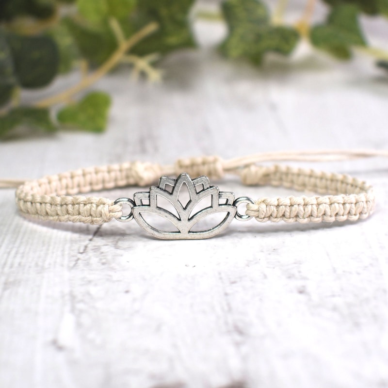 Buddhist Bracelet Lotus - Etsy UK