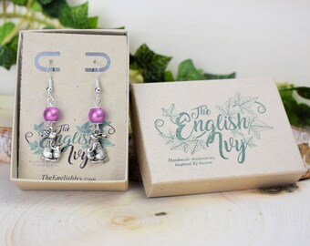 Allergie Free Pâques Boucles D'Oreilles Pâques Lapin Et Œuf - Alliage Hypoallergénique - Cadeau Festif Pour Enfants Et Filles Boucle D'oreilles Lapin