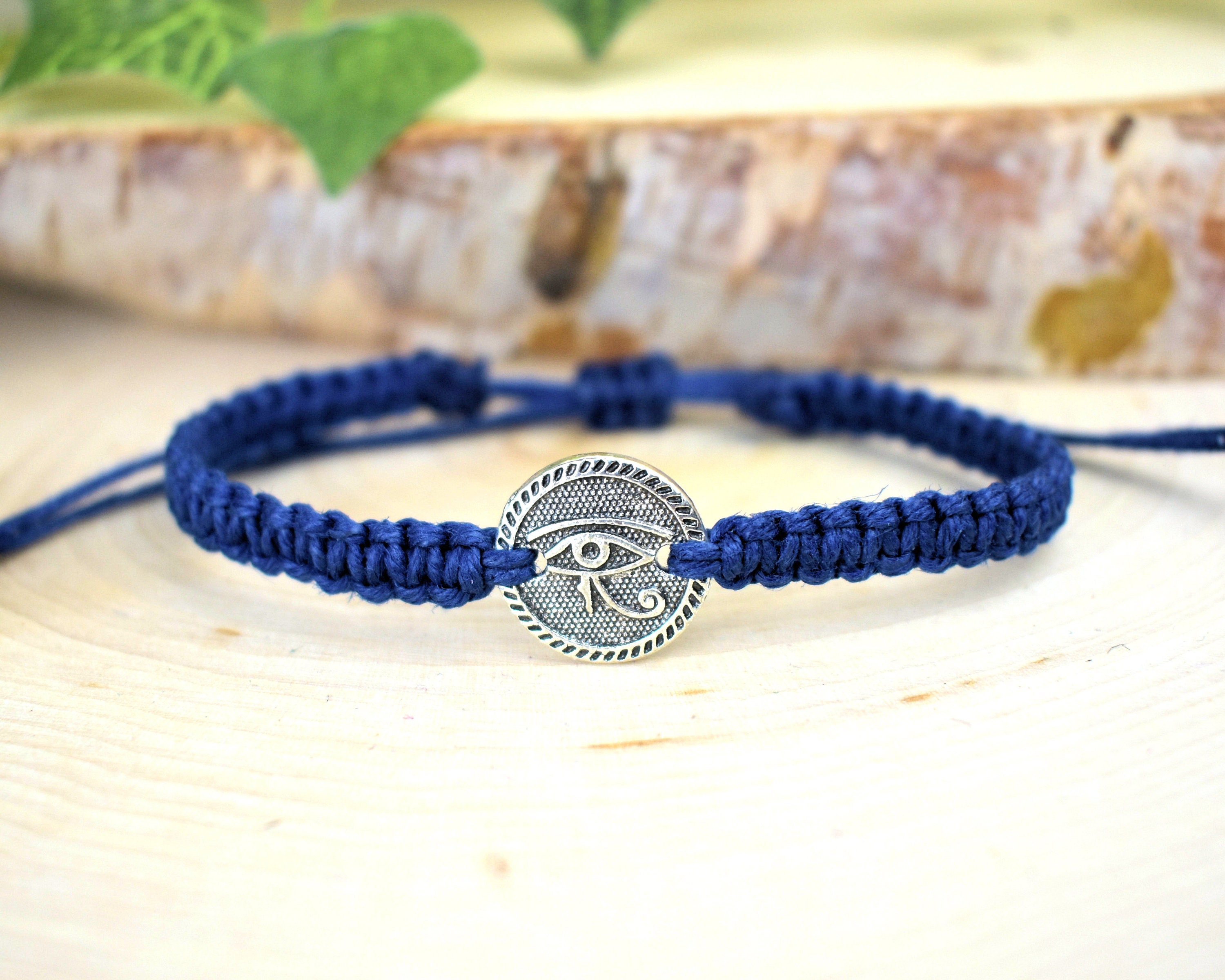 Egyptian Eye of Horus Bracelet for Men or Women - Wadjet Protection S…