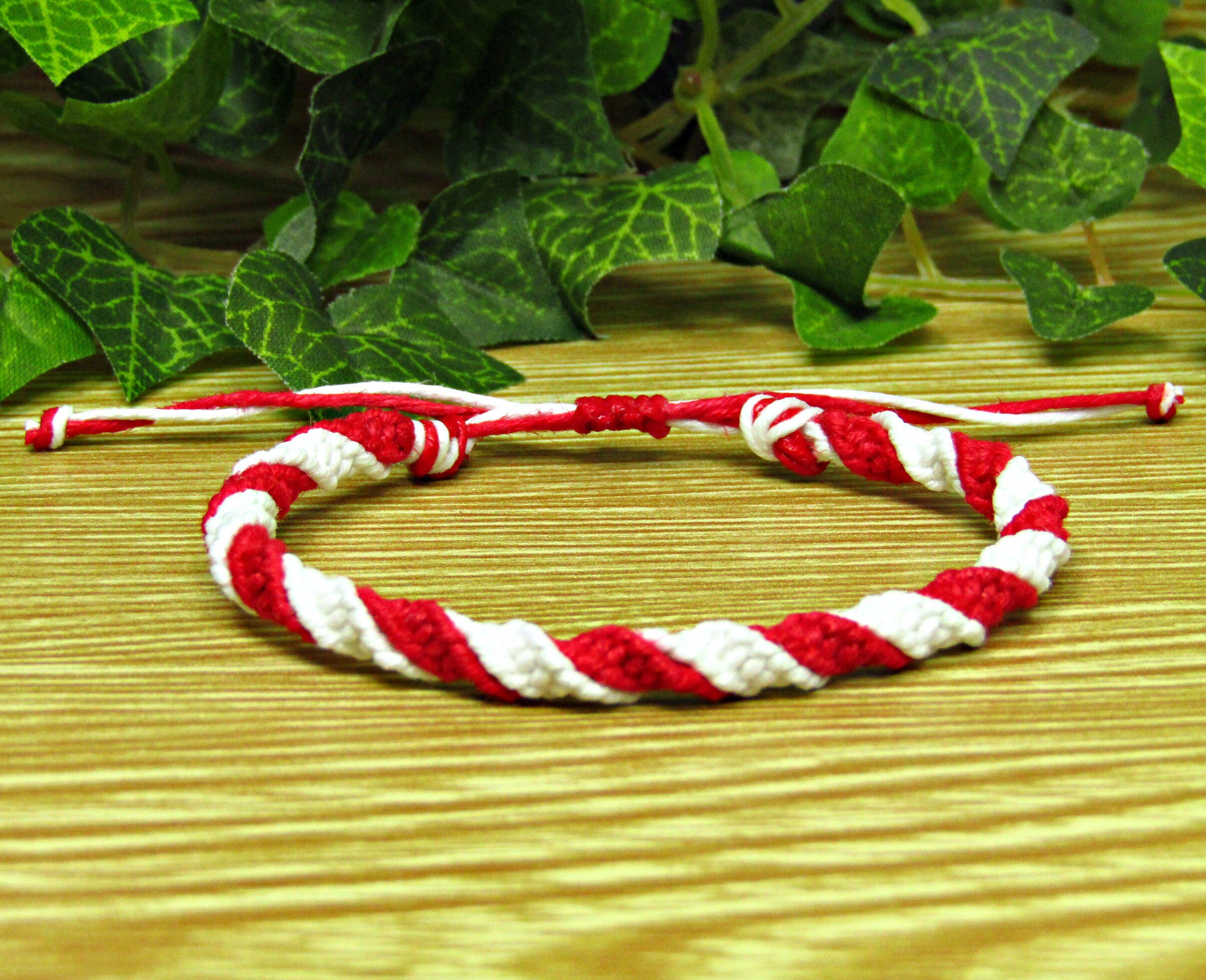 Candy Stripe Bracelet for Men or Women Gift for Him or Her Etsy