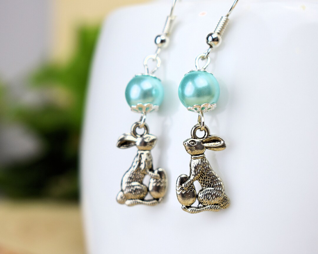 Set De Bijoux Enfant Thème Pâques (lapin) - Collier, Bague Et Boucles D'oreilles En Alliage Hypoallergénique | Cadeau Fille Pour Fêtes - 2