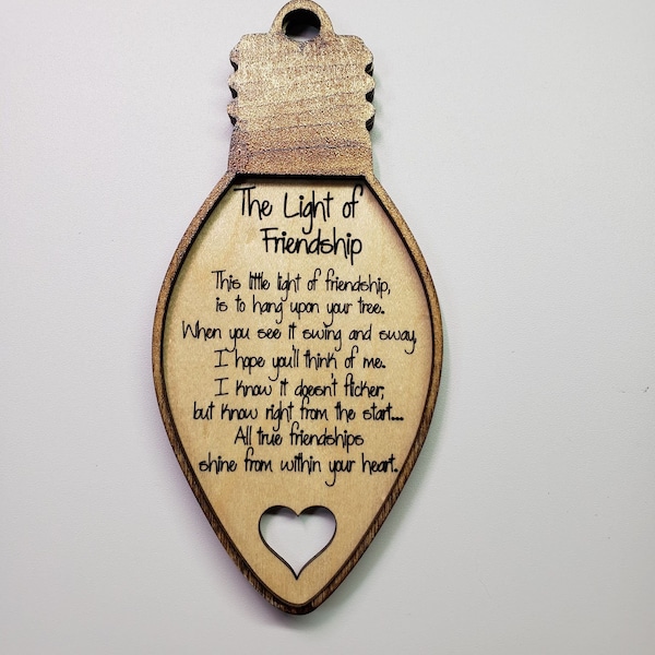 Friendship Christmas Ornament - Etsy
