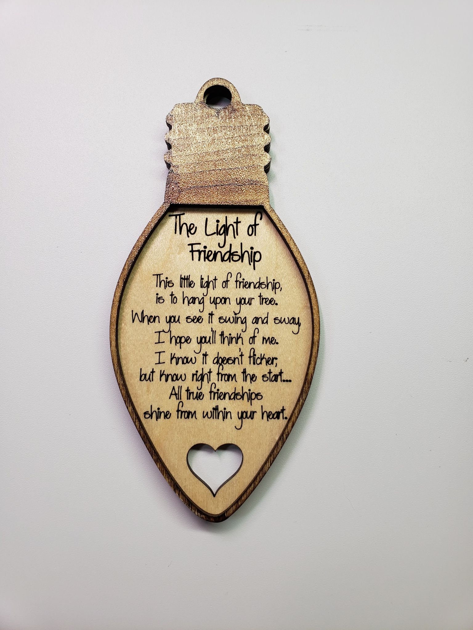 Light of Friendship Ornamentfriendship Giftchristmas Etsy