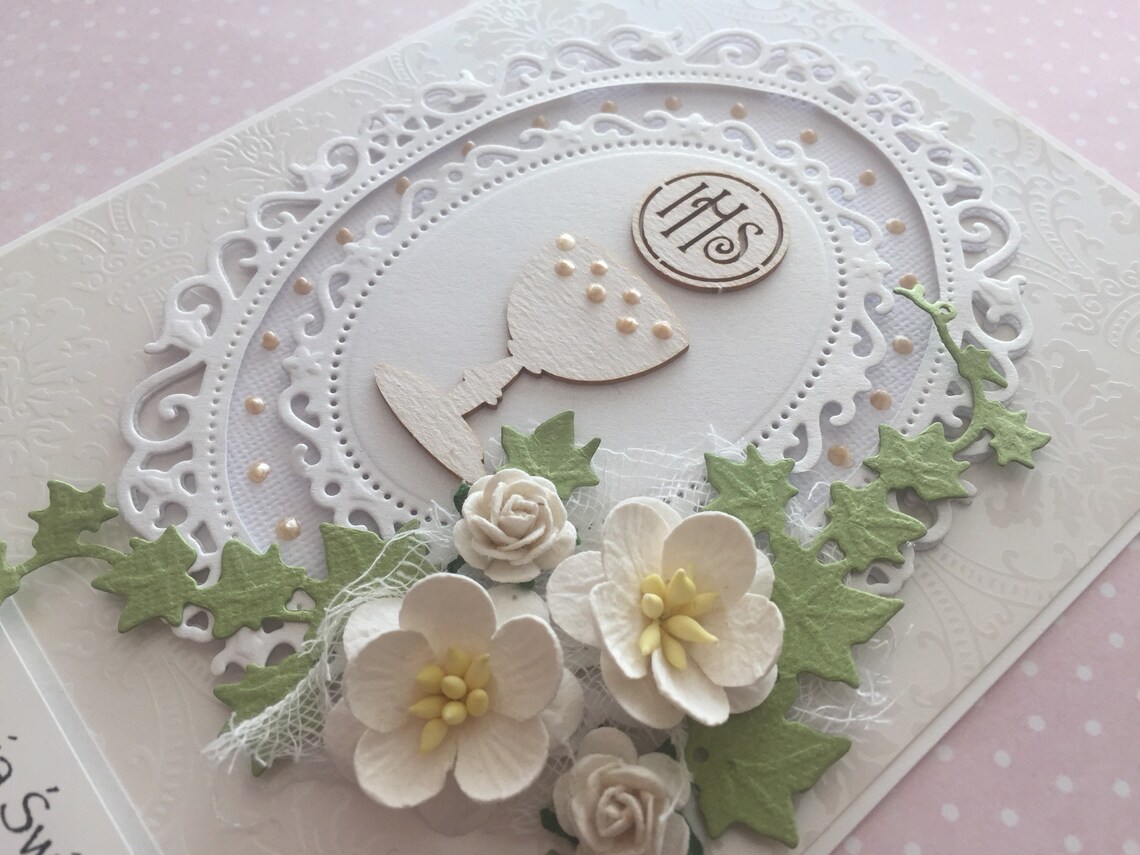 Handmade First Holy Communion Card - Etsy