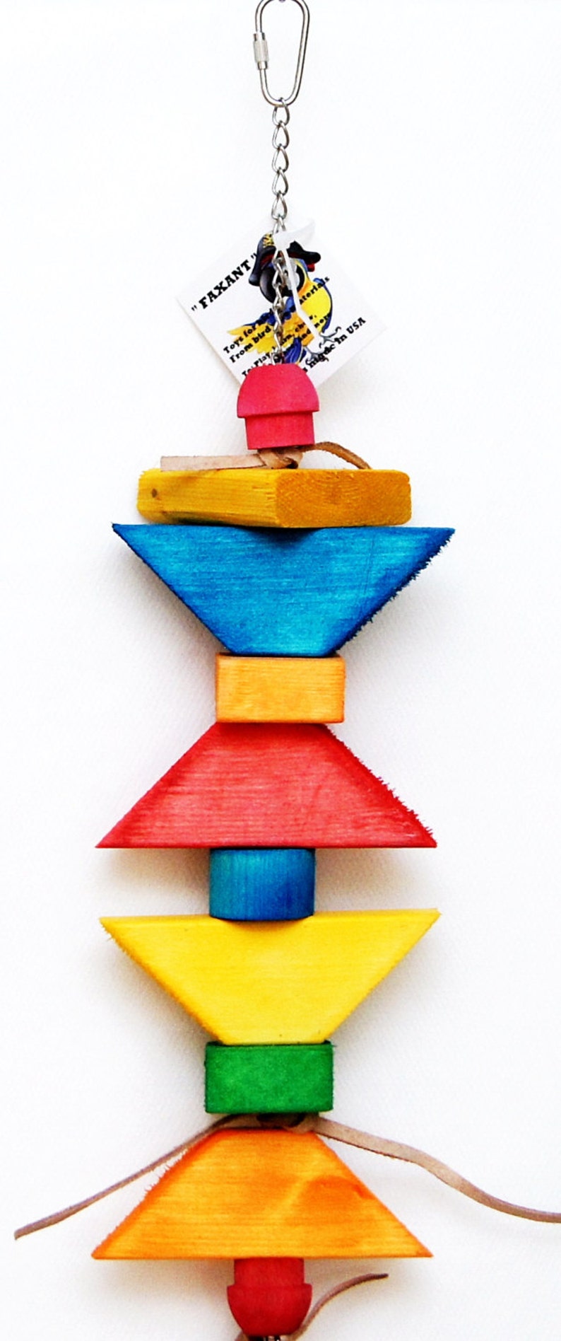 14 x 4 Shreddable toy Wooden Square And Not Bird Parrot Cage Toy Size