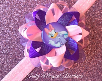 Daisy Duck Headband | Daisy Duck Baby Headband | Daisy Duck Hair Bow | Daisy Duck Bow | Daisy Duck Hair Clip | Disney Daisy Duck Headband