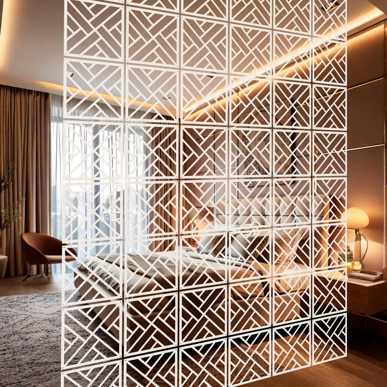 Modular Wall Panels, Wood Room Divider, Open Space Separator, Living ...