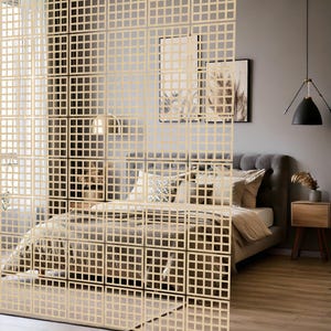Wooden Partition Screen, Home Space Divider, Decorative Room Separator, Wooden room divider, room screen, living room dividers