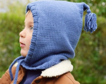 Kit tricot débutant Cagoule enfant laine Sacha