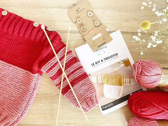 Beginner Knitting Kit-knitting Kit Baby Sweater Duo 