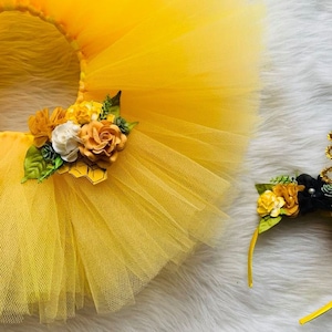 1st first bee day baby girl kids bee bumblebee birthday tutu outfit costume, honey bee first birthday outfit,  sweet as can bee, yellow tutu