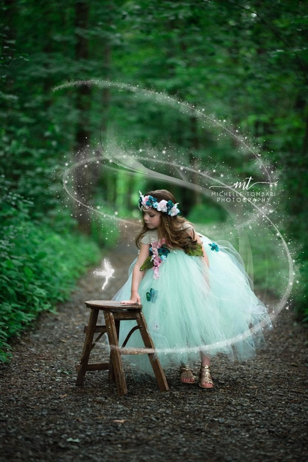 fairy dress photoshoot Peridot Pixie Fairy Couture Dress 9 months